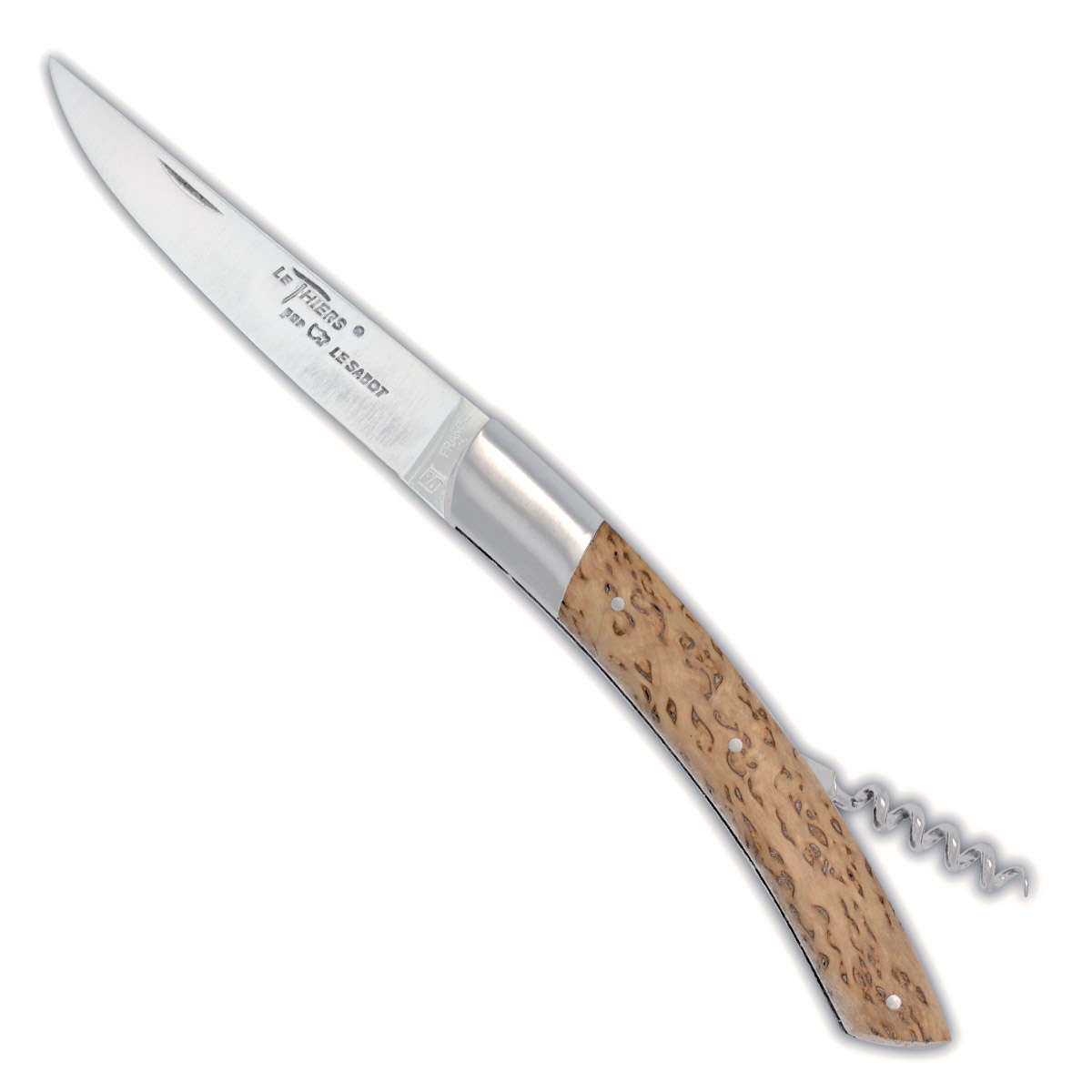 Le Thiers® Tradition avec tire-bouchon - Bouleau de Finlande